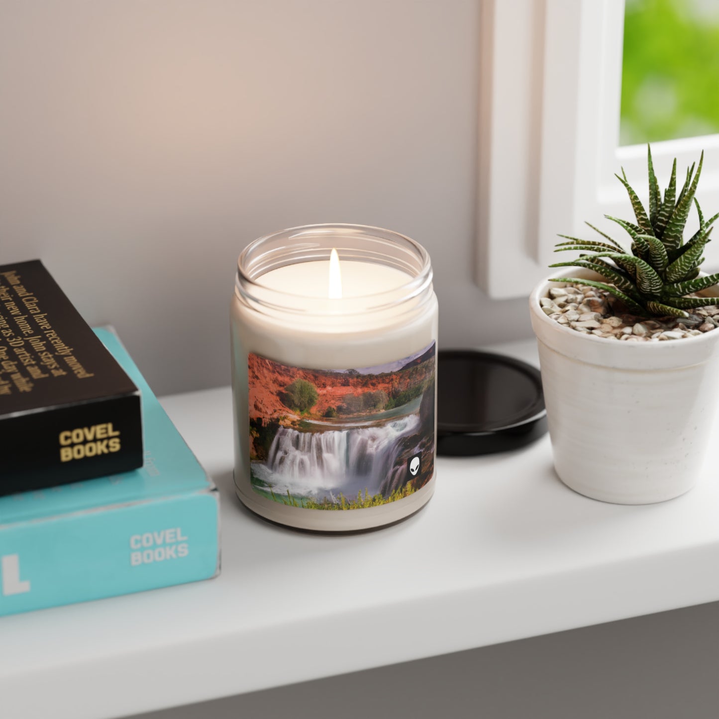 "Capturing Nature's Beauty: Crafting an Iconic Landscape in Vibrant Art" - The Alien Eco-friendly Soy Candle