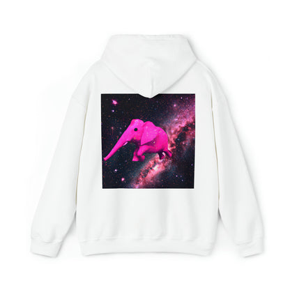 "Majestic Pinkelephant Exploration" - The Alien Unisex Hoodie