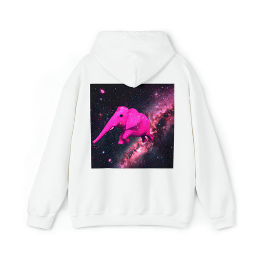 "Majestic Pinkelephant Exploration" - The Alien Unisex Hoodie