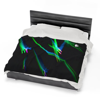 "Illuminated Splendor" - The Alien Velveteen Plush Blanket