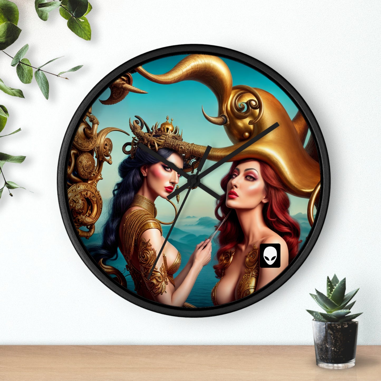 "Metaphorical Madness: An Exploration of Salvador Dali's Surreal Worlds" - The Alien Wall Clock