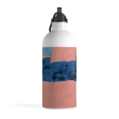 "Interplay of Light and Shadow: An Abstract Collage" - The Alien Stainless Steel Water Bottle