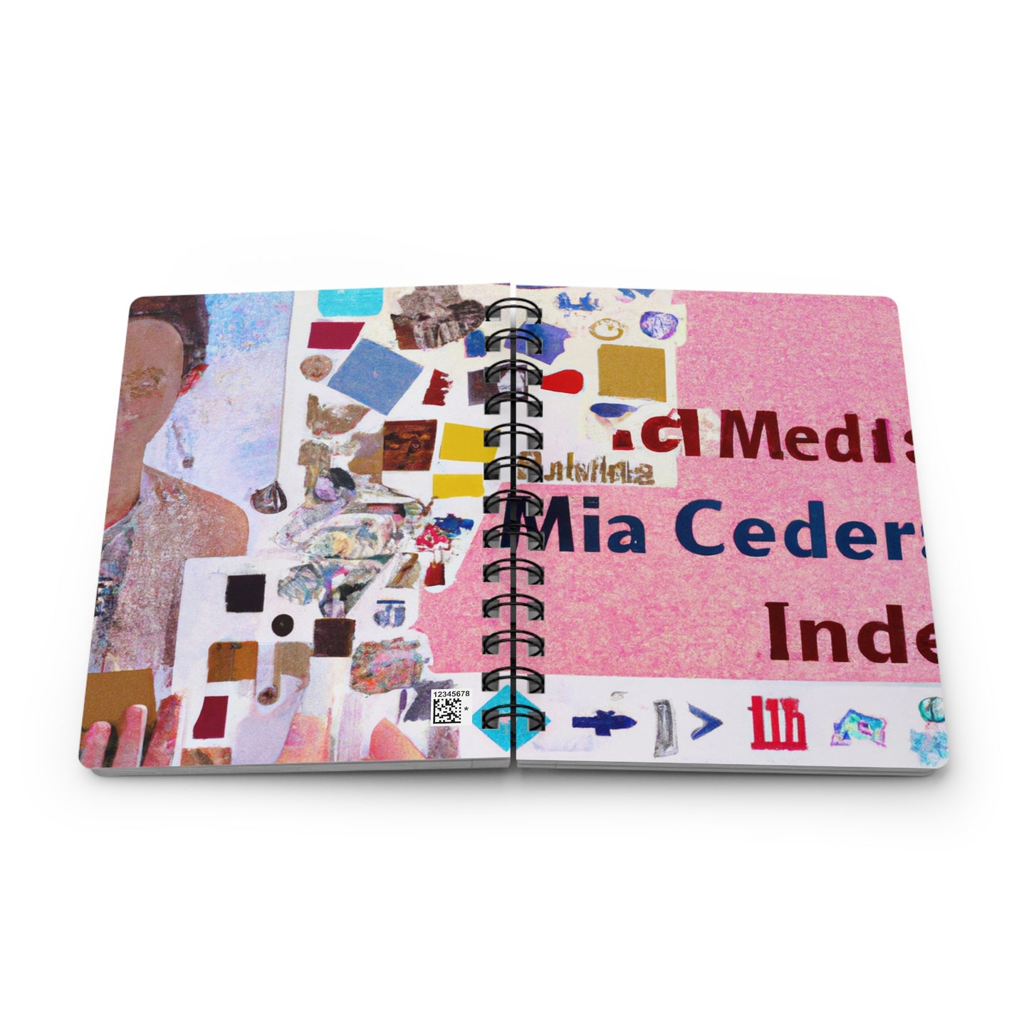 "Construyendo una identidad en línea: un collage de redes sociales" - The Alien Spiral Bound Journal