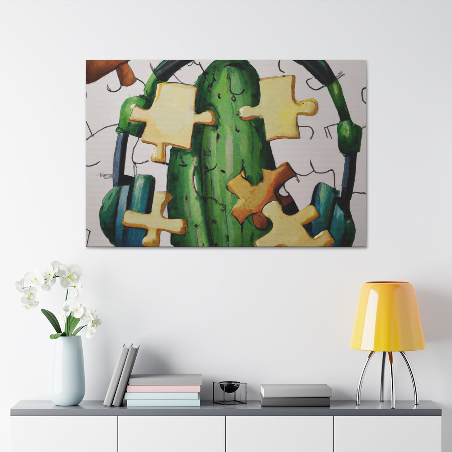 "Cactified Puzzle Time" - The Alien Canva