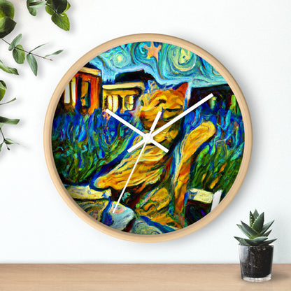 "A Cat Amongst the Celestial Tea Leaves" - The Alien Wall Clock