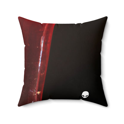 „Erhellende Reflexion: Licht und Schatten in der abstrakten Kunst“ – Das Alien Square Pillow