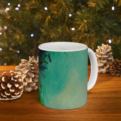 "A Lazy Summer's Day: An Abstract Ode" - The Alien Ceramic Mug 11 oz