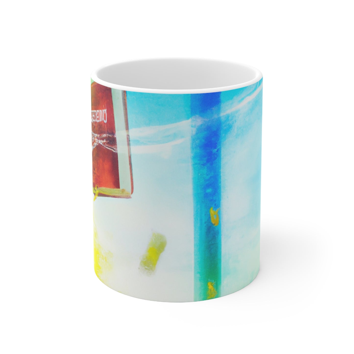 "Exploring My World through Art: Capturing the Memories of Places Visited" - The Alien Ceramic Mug 11 oz