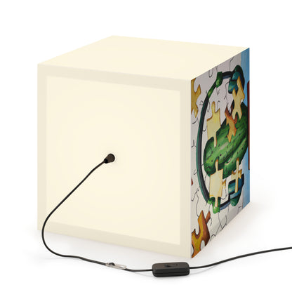 "Cactified Puzzle Time" - The Alien Light Cube Lamp