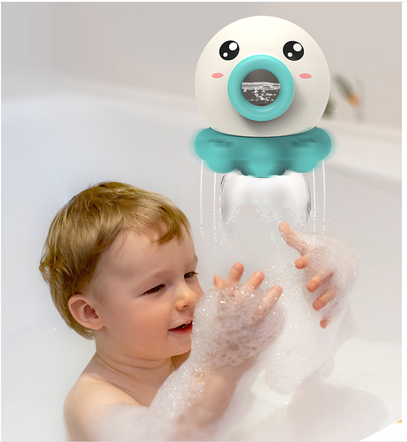 Juguete de baño con fuente de pulpo para niños, juguete de baño de ducha giratorio con chorro de agua, juguetes acuáticos de verano, juguetes de playa rociadores