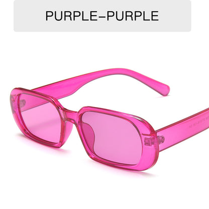 Retro Kleine Rahmen Sonnenbrille Weibliche Candy Farbe Bunte Mode Sonnenbrille