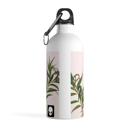 "Exploring Nature's Palette: An Experiment in Abstract Art" - The Alien Stainless Steel Water Bottle