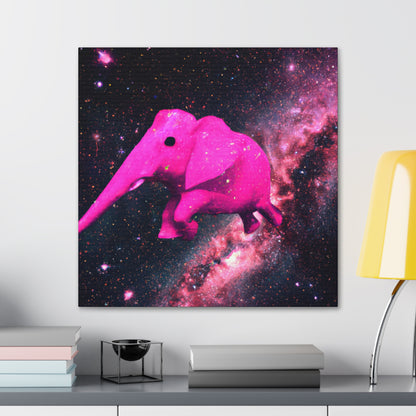 "Exploración majestuosa del elefante rosa" - The Alien Canva