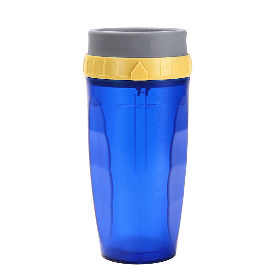 Taza giratoria sin cubierta, taza portátil de viaje, vaso de doble aislamiento, pajita, botellas de agua portátiles para niños y adultos