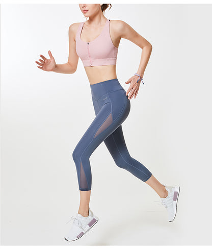 Damen-Hüftheben-Fitnesshose, Stretch-Strumpfhose, Sport-Leggings