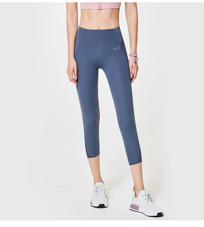 Damen-Hüftheben-Fitnesshose, Stretch-Strumpfhose, Sport-Leggings