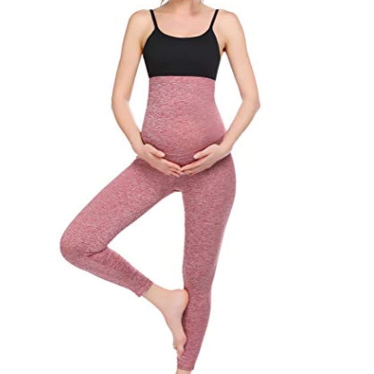 Pantalones de maternidad de yoga ajustados para mujer