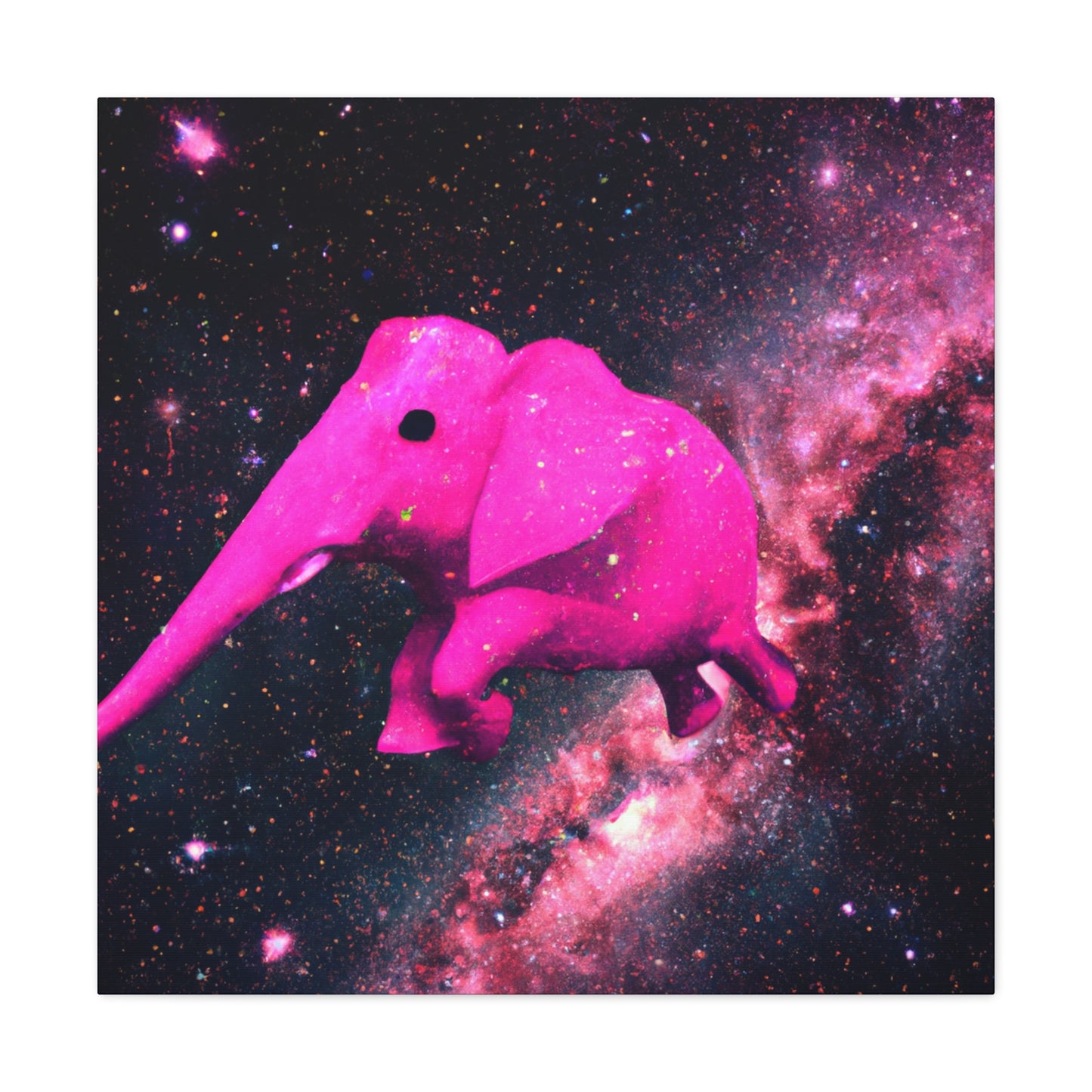 "Exploración majestuosa del elefante rosa" - The Alien Canva