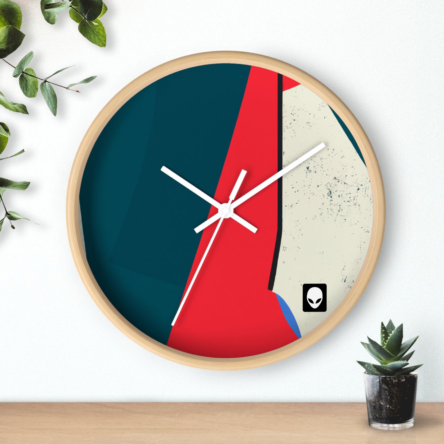 "Expresionismo abstracto: exploración de líneas y formas" - El reloj de pared alienígena