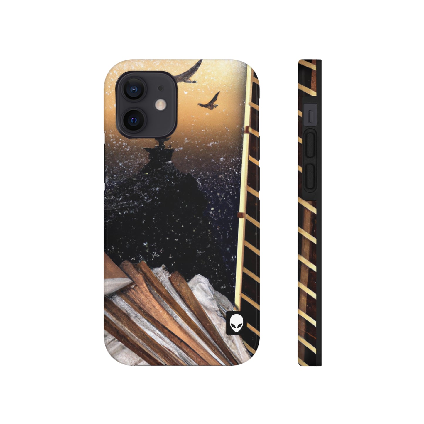 "A Tale of Storytelling Art: A Mixed Media Masterpiece" - The Alien Tough Phone Cases