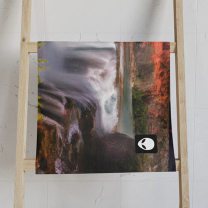 "Capturing Nature's Beauty: Crafting an Iconic Landscape in Vibrant Art" - The Alien Hand towel