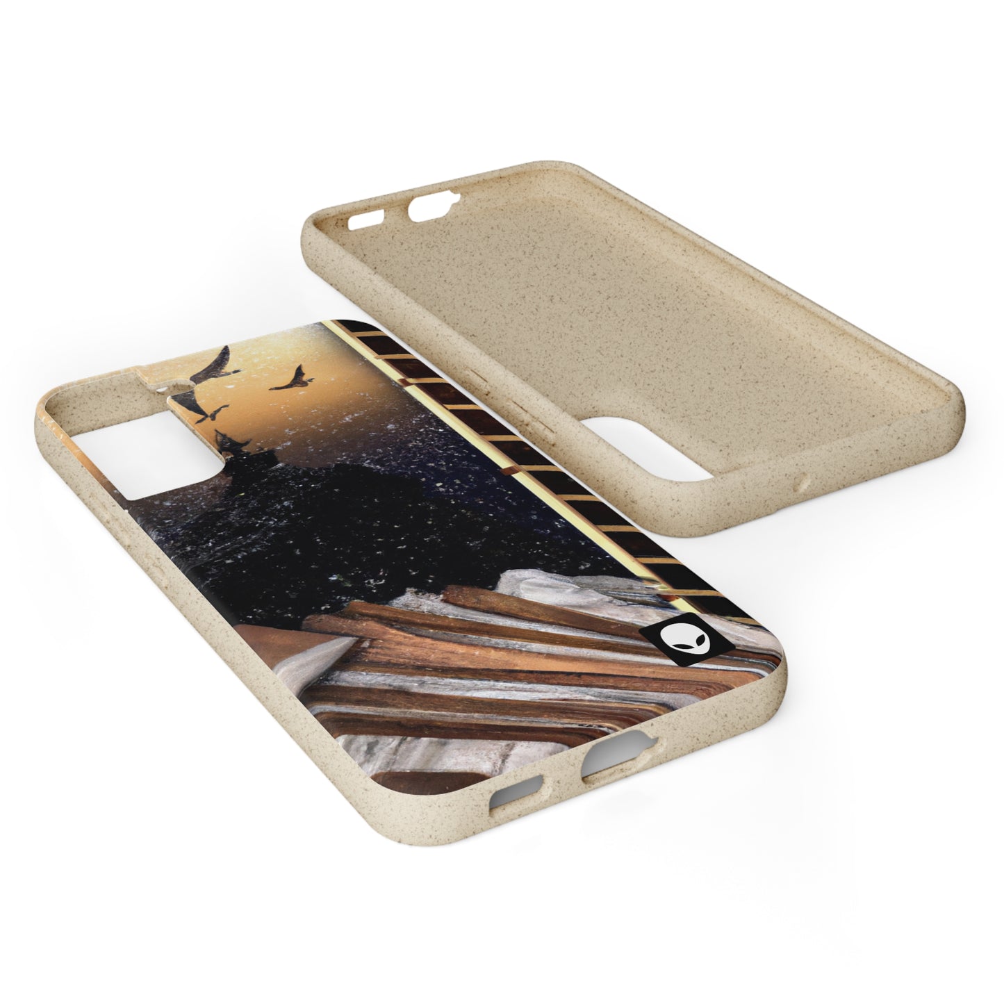 "A Tale of Storytelling Art: A Mixed Media Masterpiece" - The Alien Eco-friendly Cases