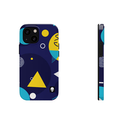 „Geometrische Fusion: Erwecken Sie Ihre Vision zum farbenfrohen Leben“ – The Alien Tough Phone Cases