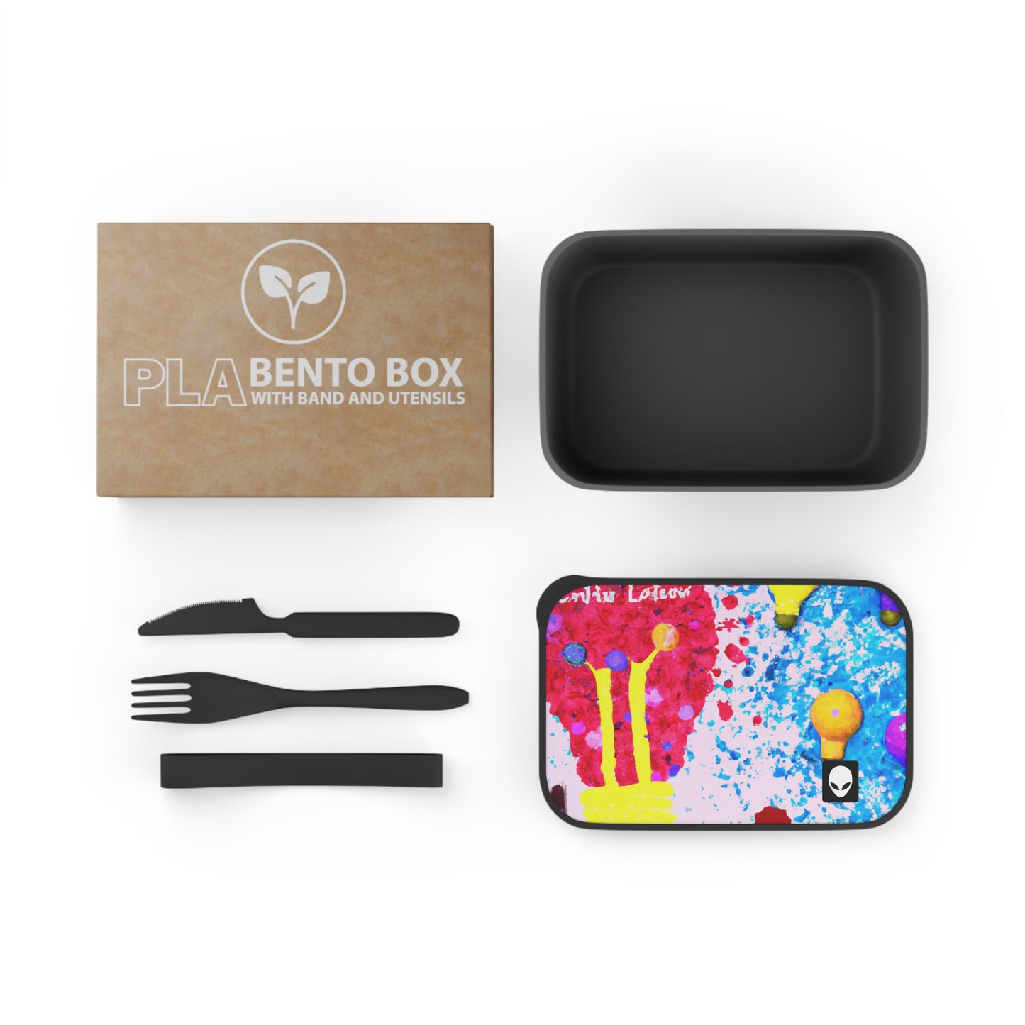 Life's Evolutionary Map! - The Alien Eco-friendly PLA Bento Box with Band and Utensils