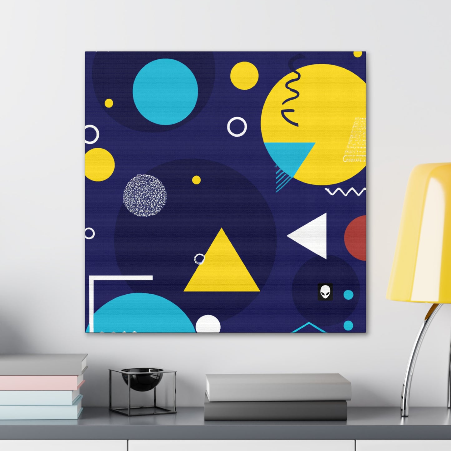 "Fusión geométrica: llevando tu visión a una vida colorida" - The Alien Canva