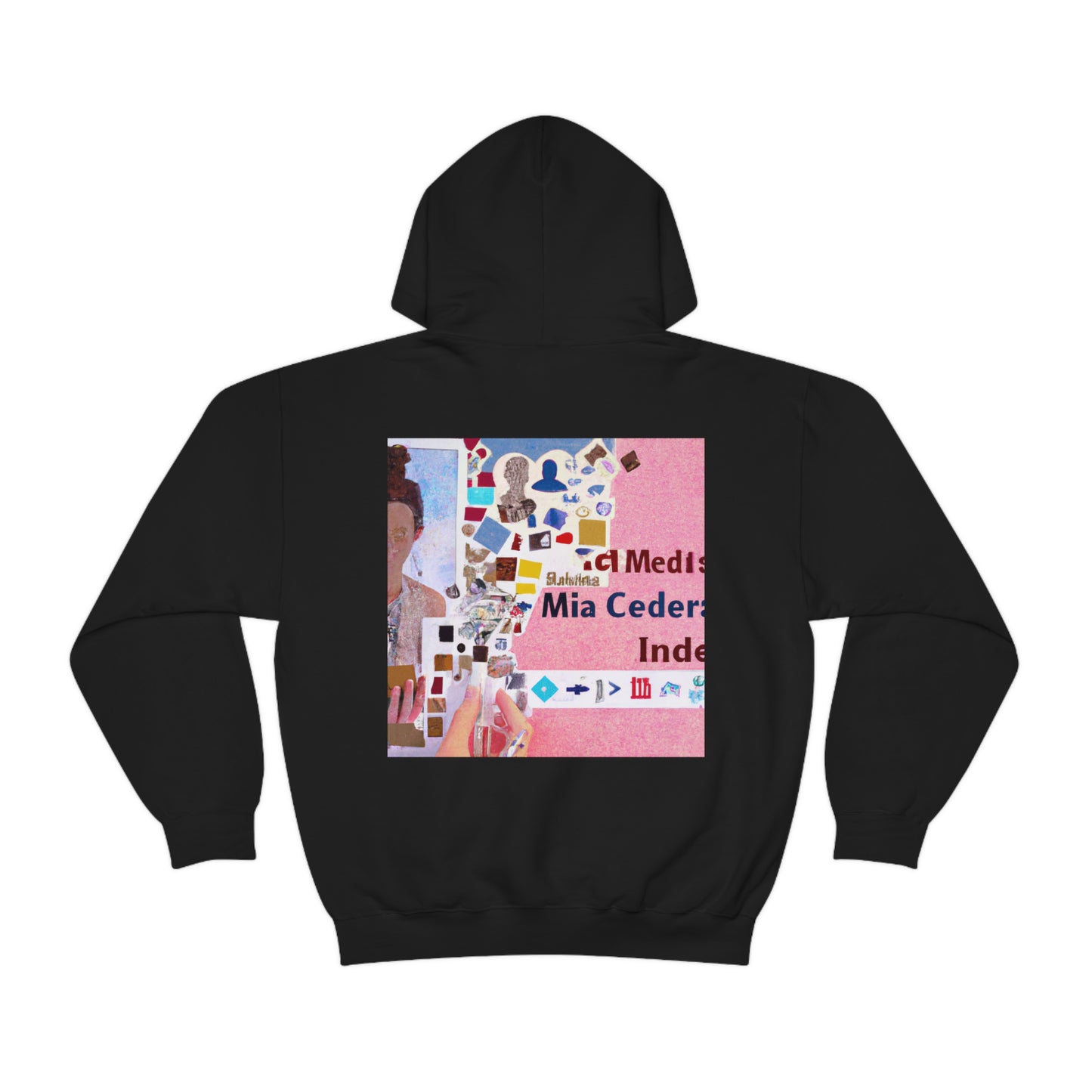 "Building an Online Identity: A Social Media Collage" - The Alien Unisex Hoodie