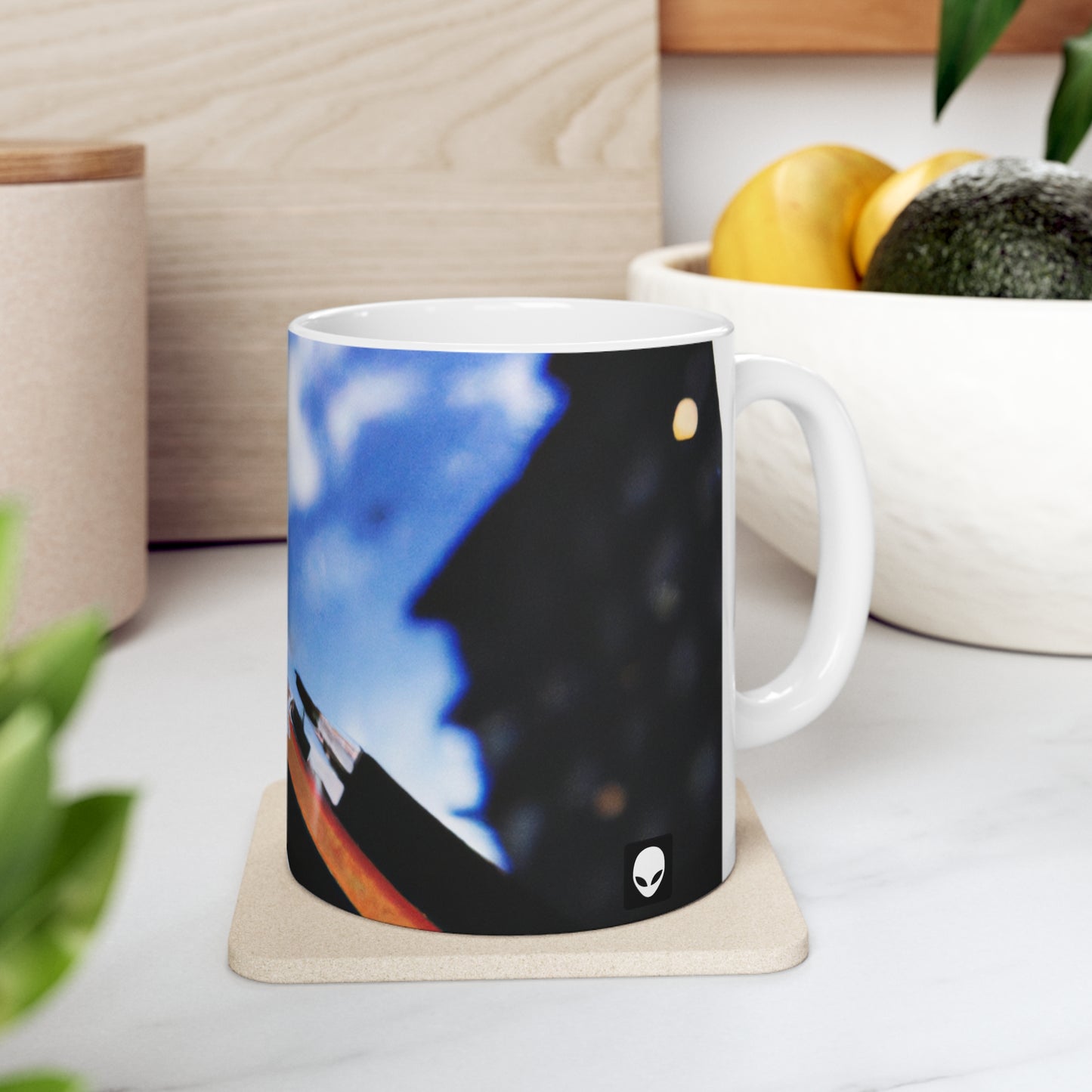 "Colores del hogar: Explorando el lugar a través del arte" - Taza de cerámica The Alien 11 oz