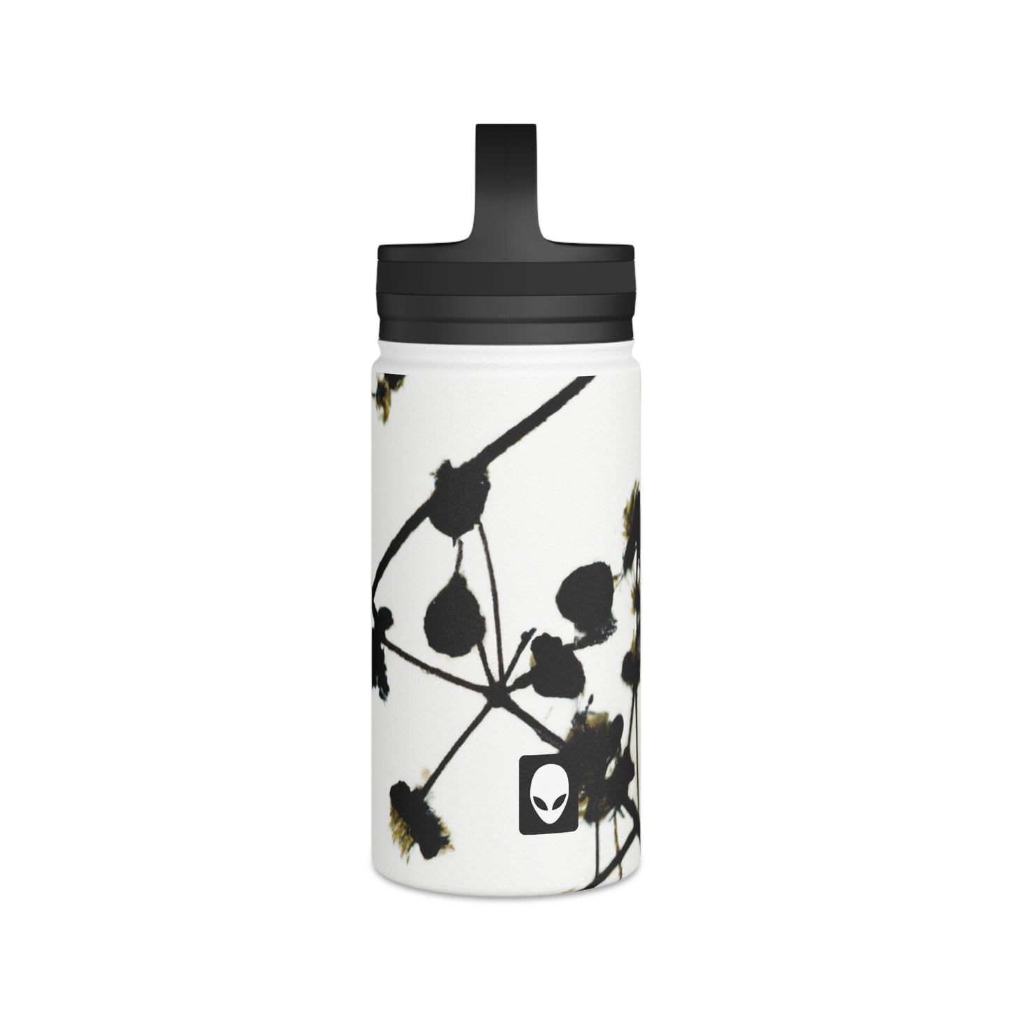 "A Light and Shadow Illumination" - The Alien Stainless Steel Water Bottle, Handle Lid