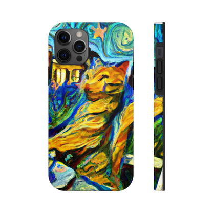 "A Cat Amongst the Celestial Tea Leaves" - The Alien Tough Phone Cases