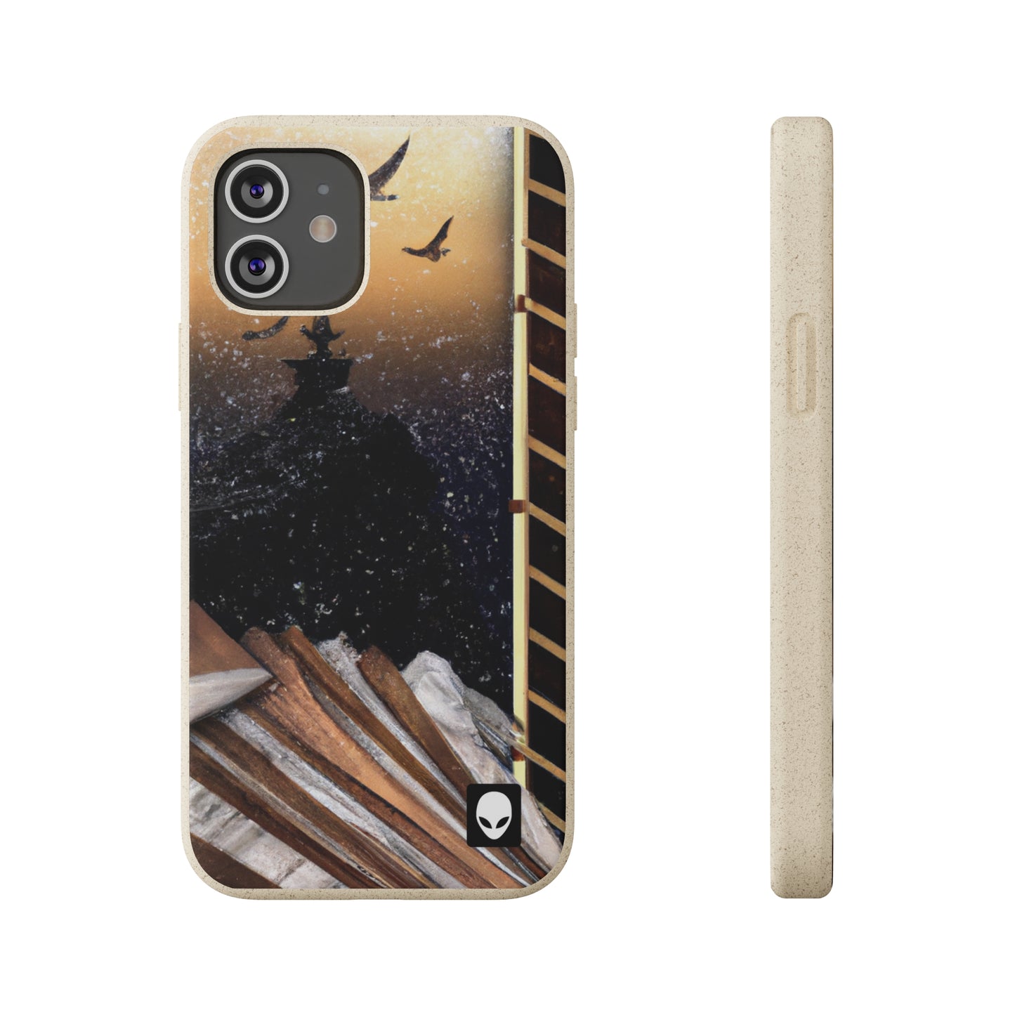 "A Tale of Storytelling Art: A Mixed Media Masterpiece" - The Alien Eco-friendly Cases