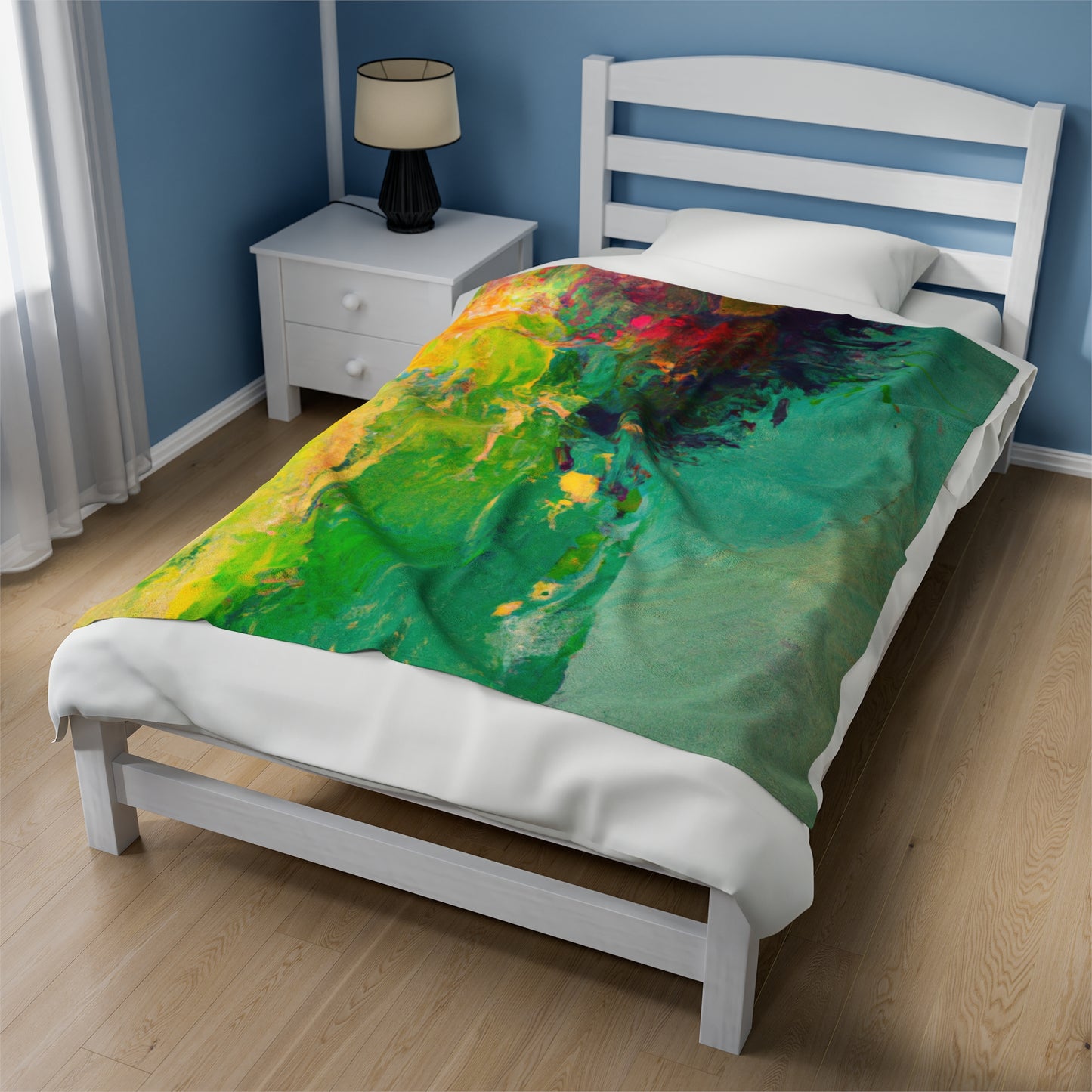 "A Lazy Summer's Day: An Abstract Ode" - The Alien Velveteen Plush Blanket