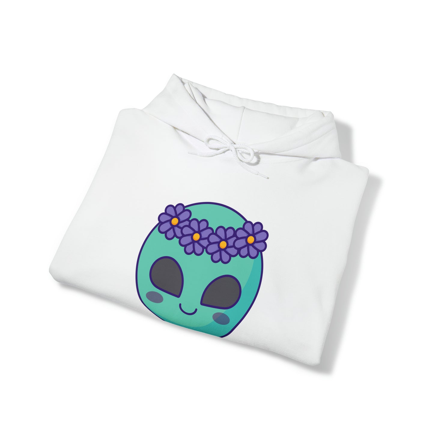 Serenidad estrellada - La sudadera con capucha Alien Unisex Heavy Blend™