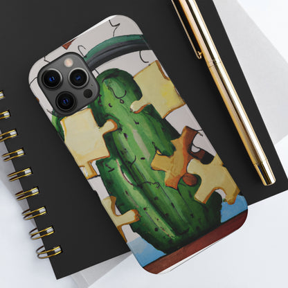 "Cactified Puzzle Time" - The Alien Tough Phone Cases