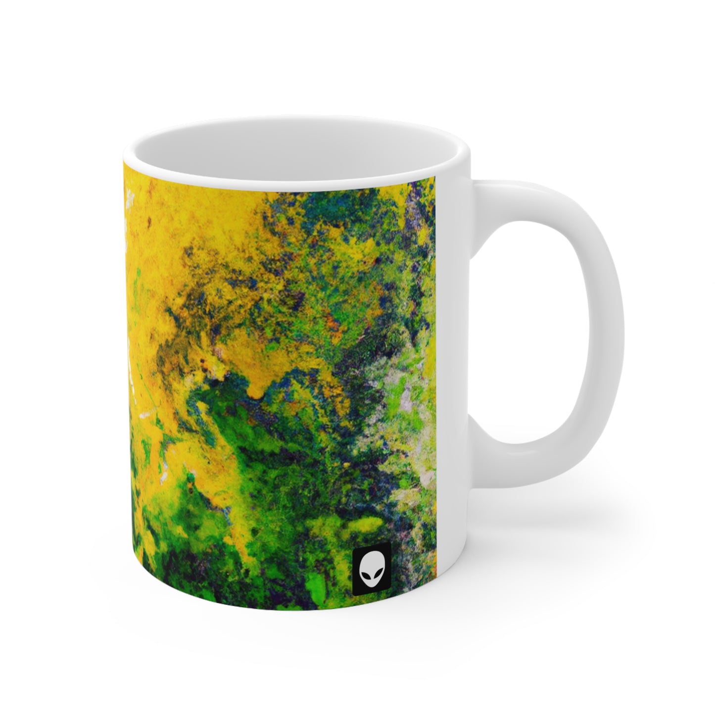 "Exploring Colorful Textures" - The Alien Ceramic Mug 11 oz