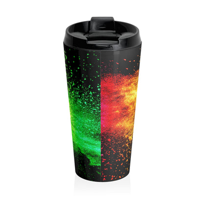 Kaleido Shapes - The Alien Stainless Steel Travel Mug