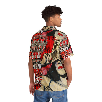 Whimsical Odyssey - The Alien Men's Hawaiian Shirt