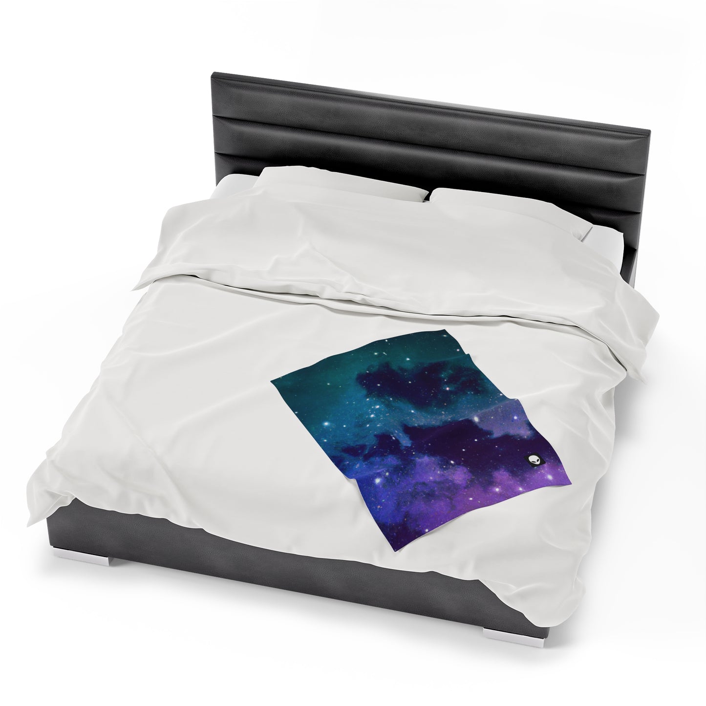 "Midnight Celestial Symphony" - The Alien Velveteen Plush Blanket