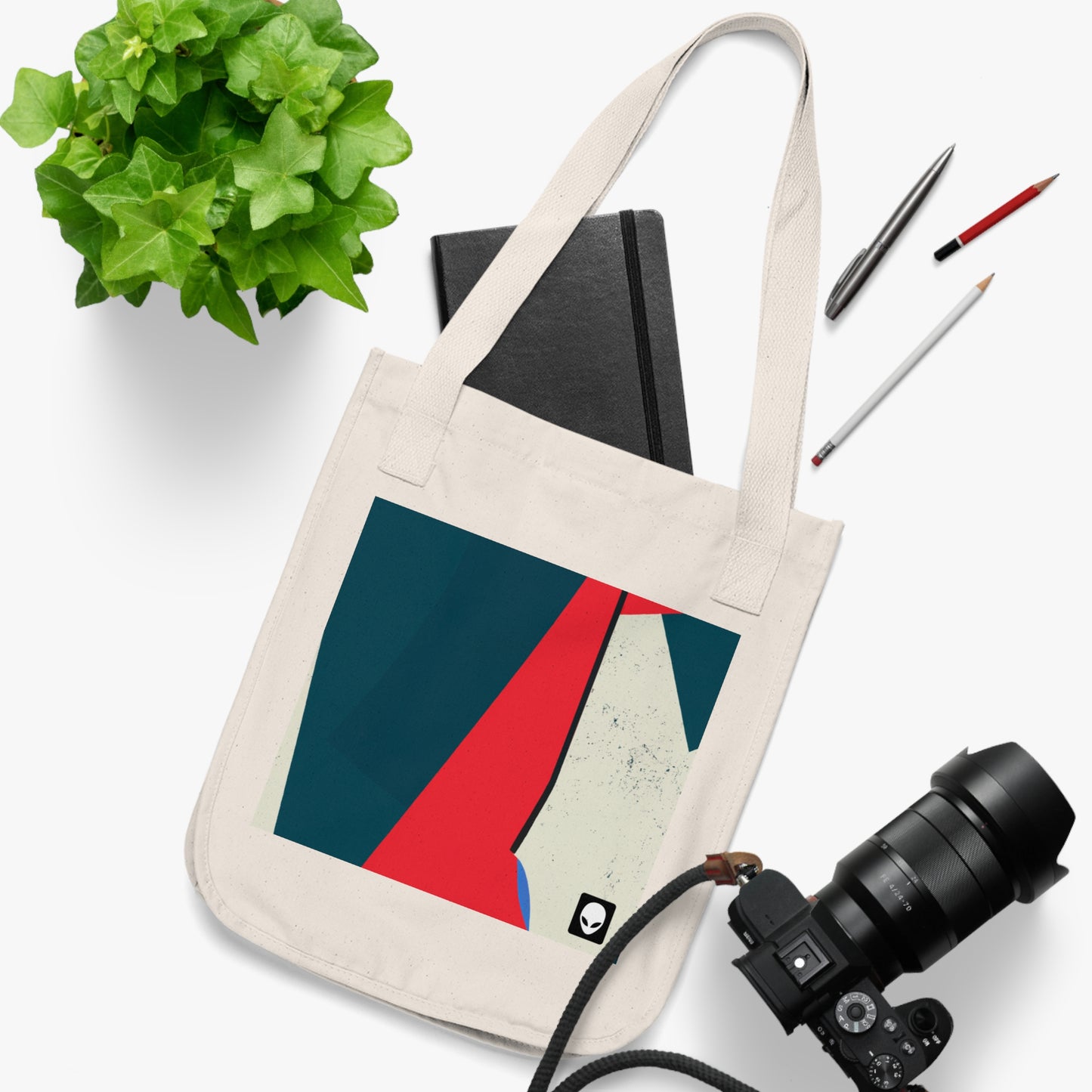 "Abstract Expressionism: Exploring Lines and Shapes" - The Alien Eco-friendly Tote Bag