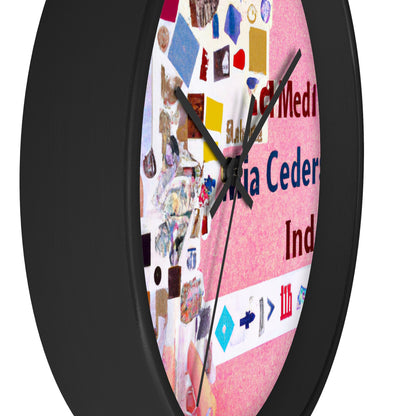 "Construyendo una identidad en línea: un collage de redes sociales" - The Alien Wall Clock