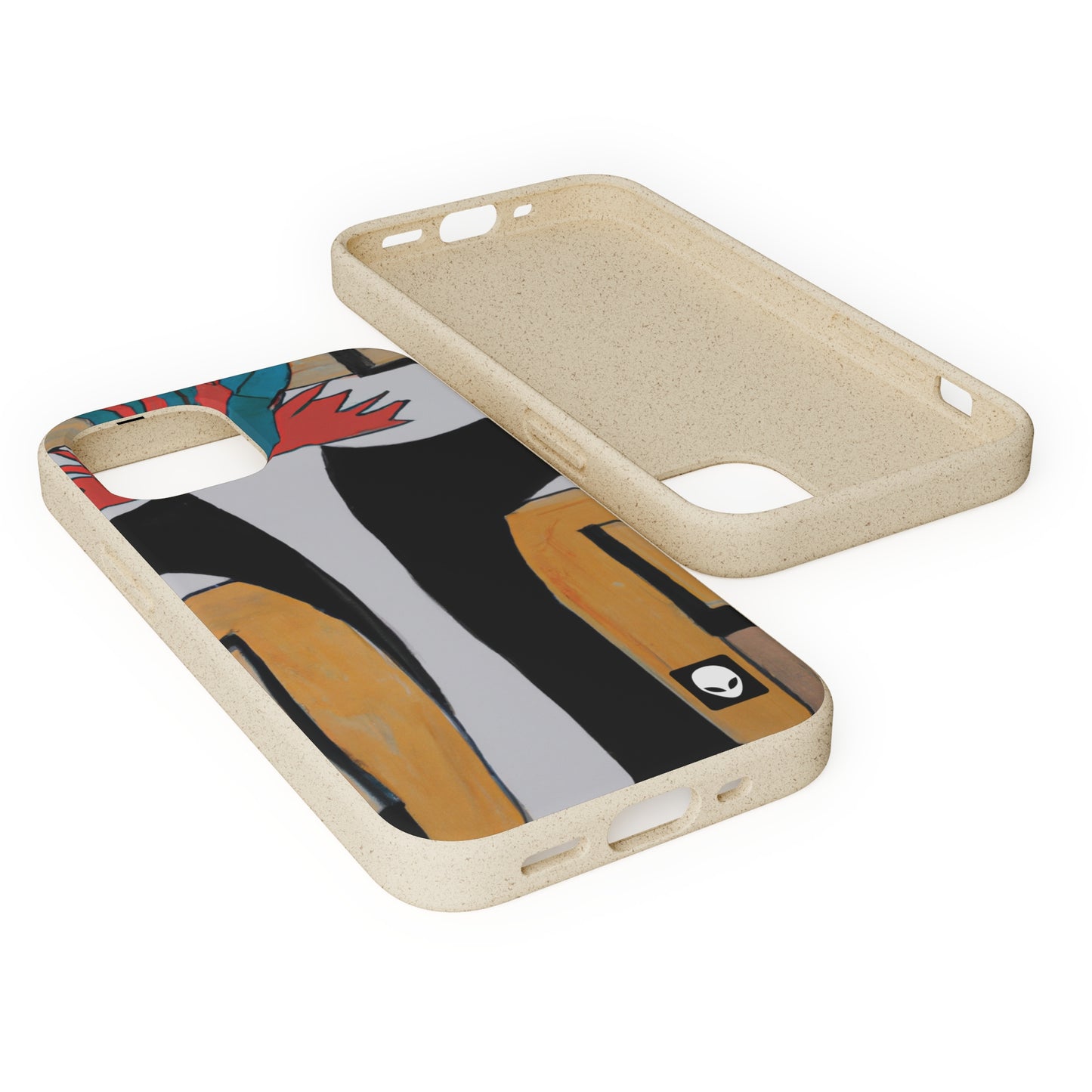 "Explorando el equilibrio y los patrones en el arte abstracto" - The Alien Eco-friendly Cases