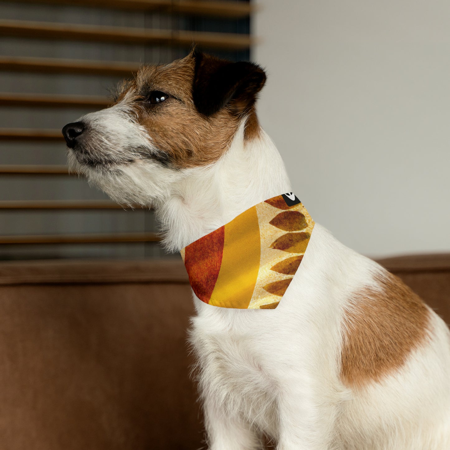 "A Natural Mosaic: Shapes and Colors from the Earth" - The Alien Pet Bandana Collar