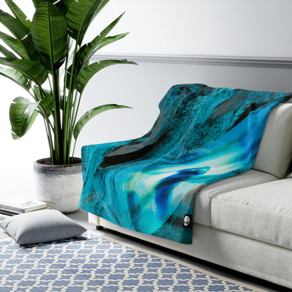 "Dreamscape: Exploring the Inner Realm" - The Alien Sherpa Fleece Blanket