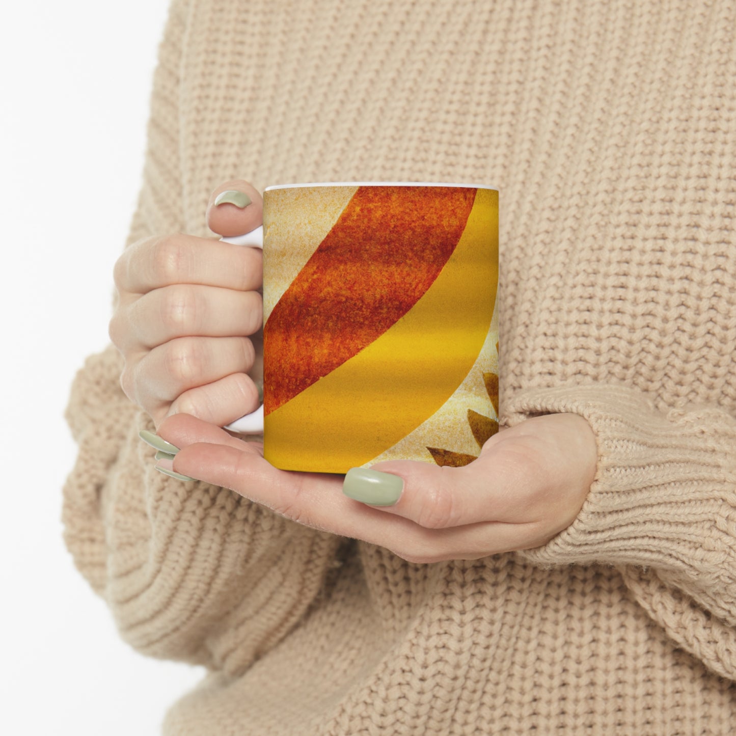 "A Natural Mosaic: Shapes and Colors from the Earth" - The Alien Ceramic Mug 11 oz