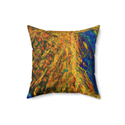 "Attraction Ignited" - The Alien Square Pillow