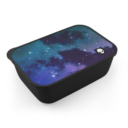 "Midnight Celestial Symphony" - The Alien Eco-friendly PLA Bento Box with Band and Utensils