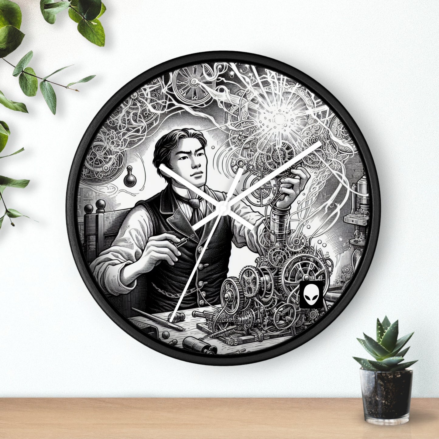 "Dream Weaver" - El reloj de pared alienígena estilo manga/anime